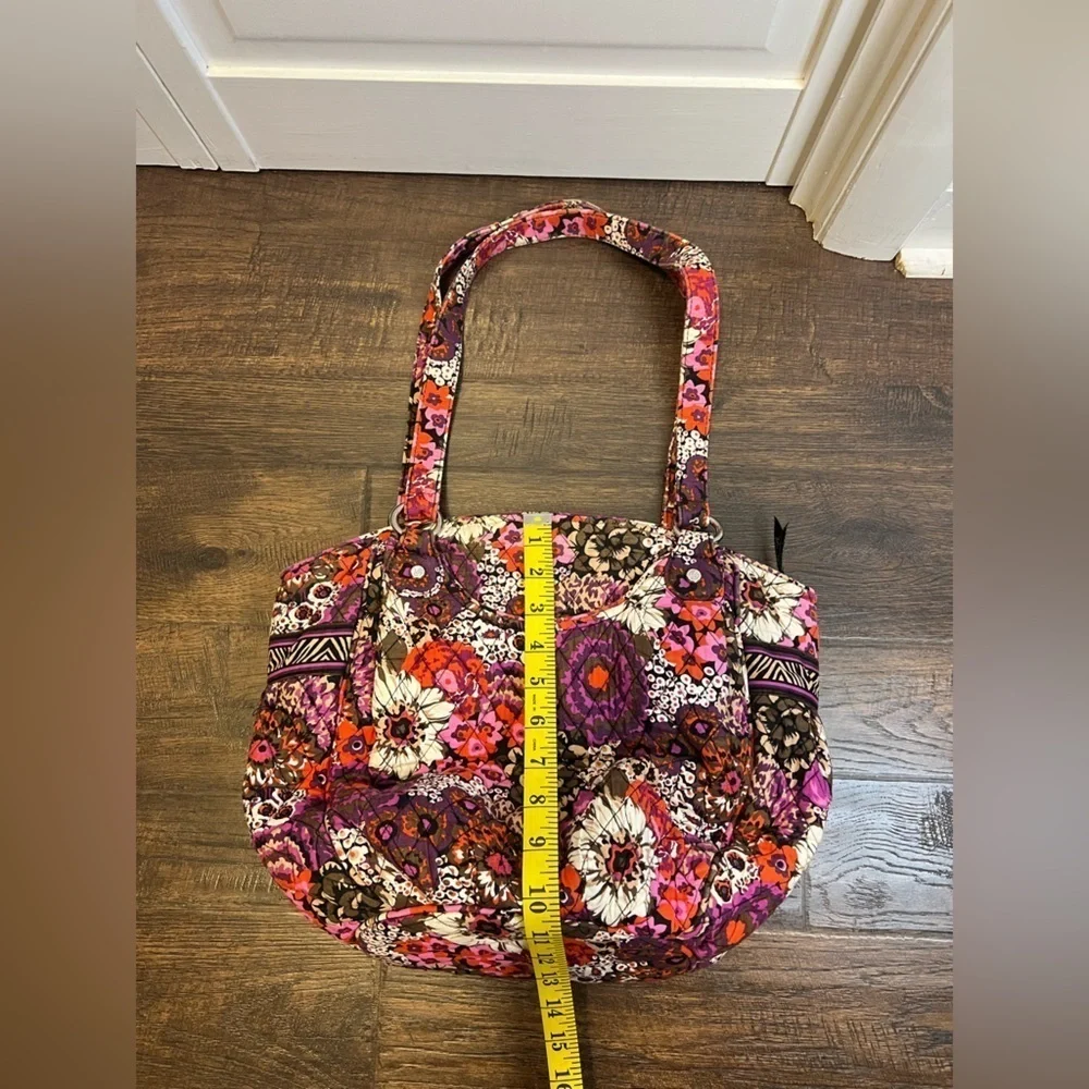 Vera Bradley Rosewood Shoulder Bag Color Purple,Pink,Brown, And Orange